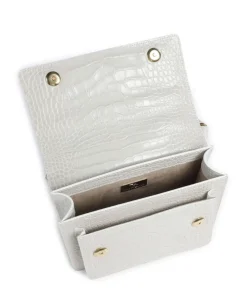 Ursy Schultertasche geprägtes Kalbsleder elfenbein