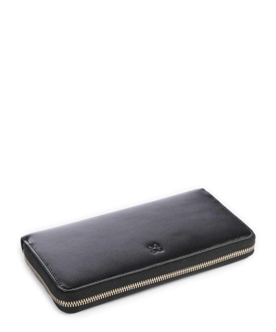 Ustica RFID Geldbörse fein genarbtes Kalbsleder schwarz