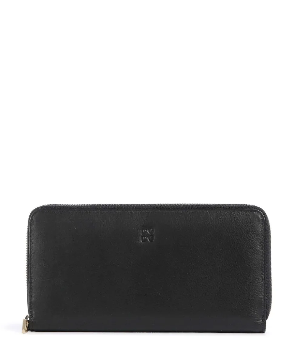 Ustica RFID Geldbörse fein genarbtes Kalbsleder schwarz