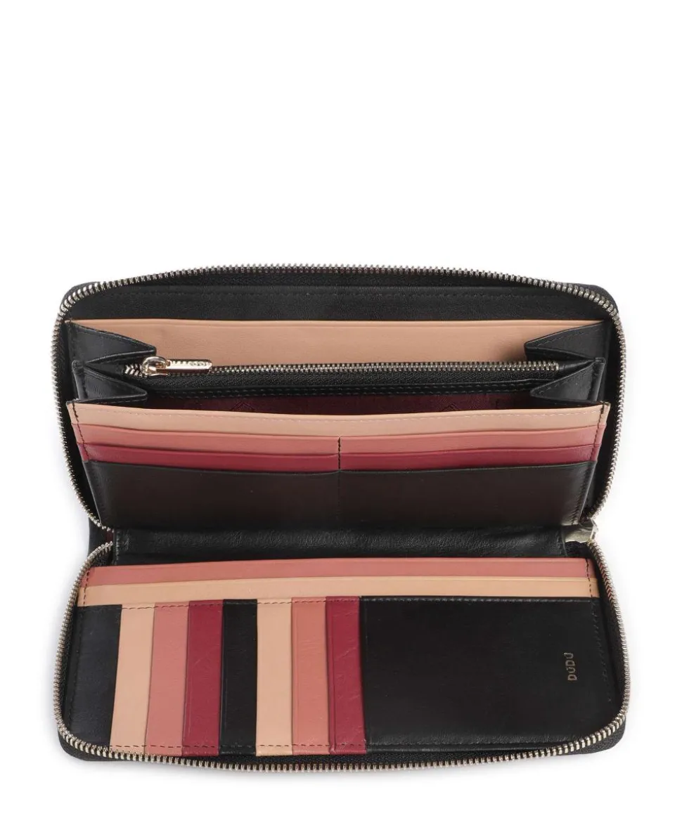 Ustica RFID Geldbörse fein genarbtes Kalbsleder schwarz