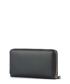 Ustica RFID Geldbörse fein genarbtes Kalbsleder schwarz