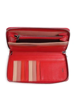 Ustica RFID Geldbörse fein genarbtes Kalbsleder rot