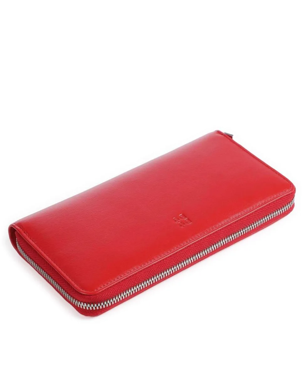 Ustica RFID Geldbörse fein genarbtes Kalbsleder rot