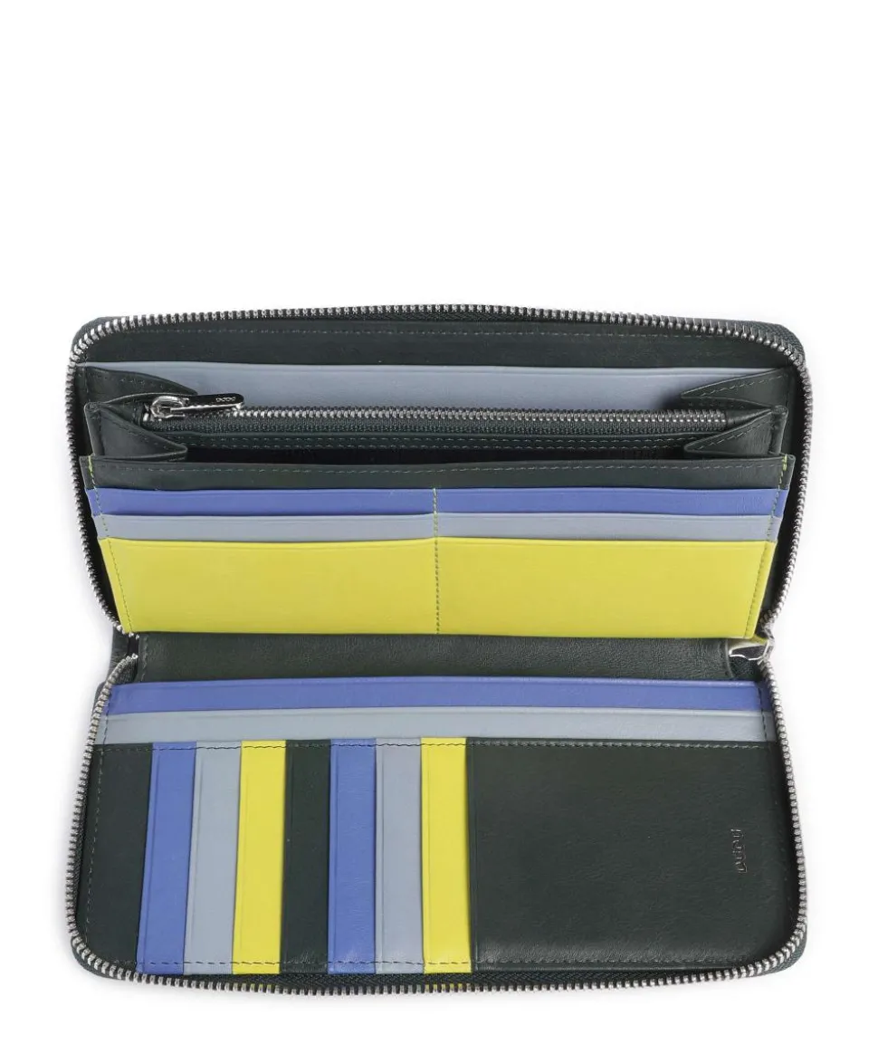 Ustica RFID Geldbörse fein genarbtes Kalbsleder dunkelgrün