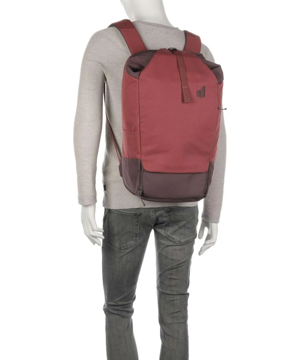 Utilion 30 Wanderrucksack 16″ recyceltes Polyester dunkelrot