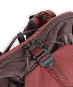 Utilion 34+5 Wanderrucksack 16″ recyceltes Polyester dunkelrot