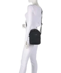 V Companion Umhängetasche recyceltes Polyester schwarz