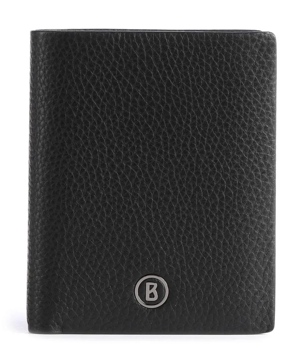 Vail Ruben RFID Geldbörse genarbtes Rindsleder schwarz