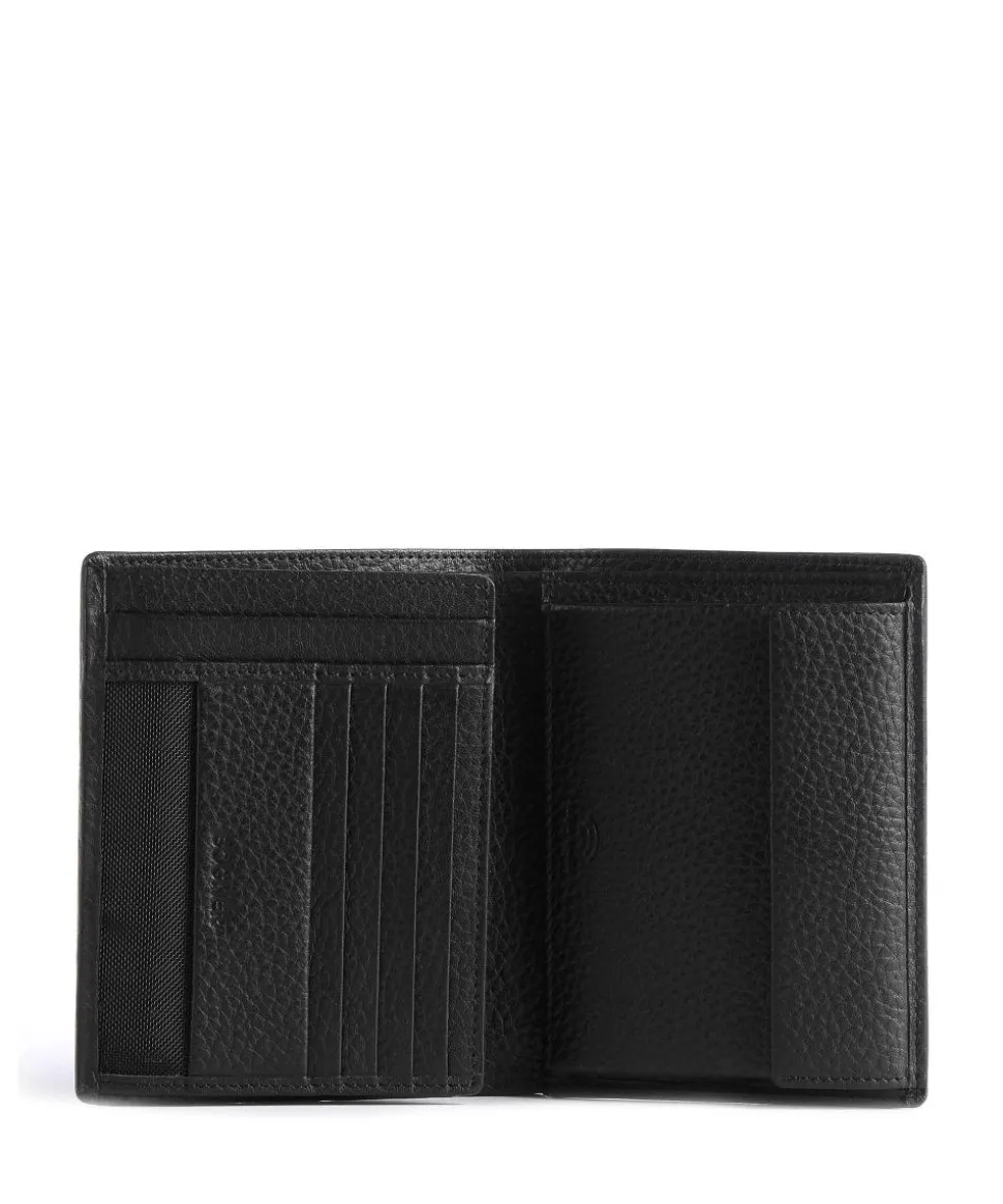 Vail Ruben RFID Geldbörse genarbtes Rindsleder schwarz