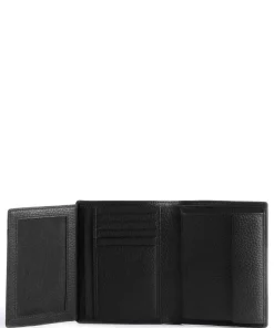 Vail Ruben RFID Geldbörse genarbtes Rindsleder schwarz