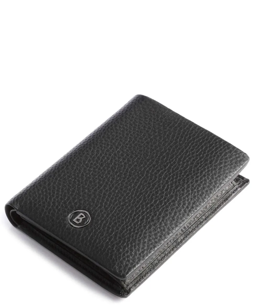 Vail Ruben RFID Geldbörse genarbtes Rindsleder schwarz