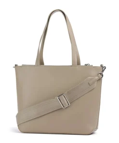 Valda Shopper Lederimitat sand