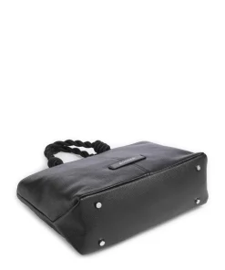 Vanil Valesca Handtasche genarbtes Rindsleder schwarz