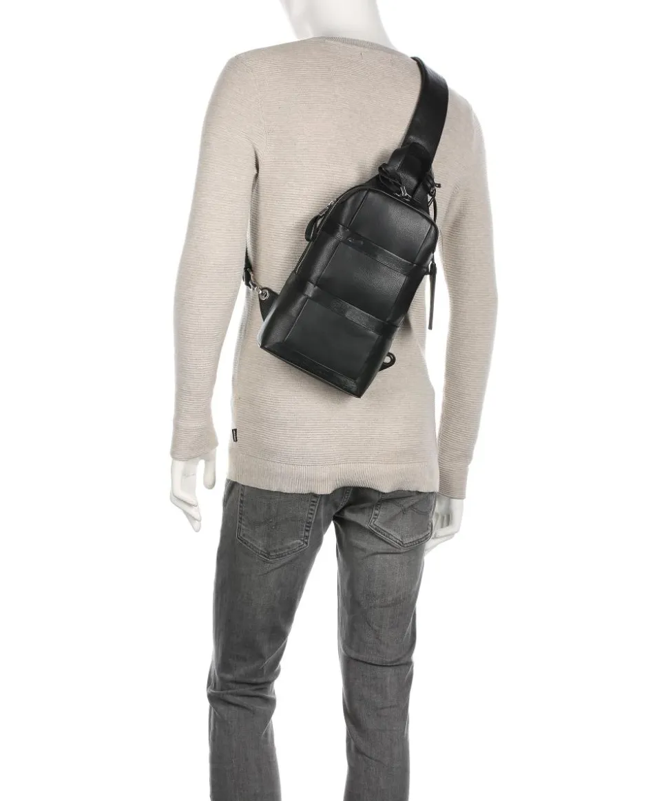 Vantage Slingbag Nappaleder schwarz