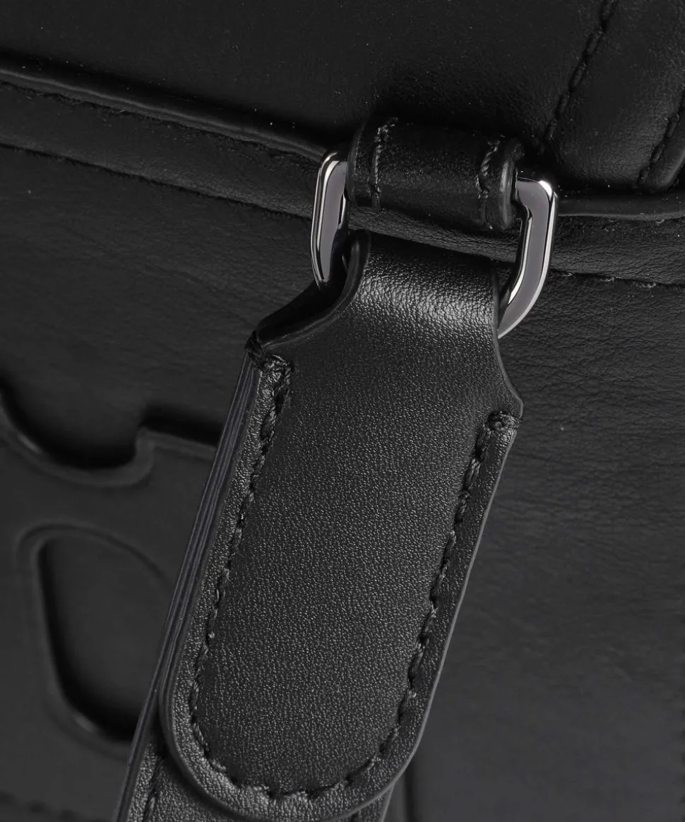 Varick Handytasche fein genarbtes Rindsleder schwarz