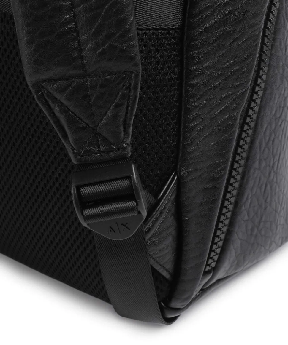 Venice Rucksack 13″ Lederimitat schwarz