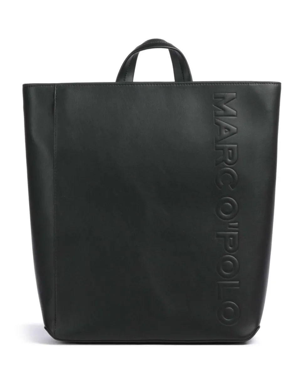 Venja Rucksack Lederimitat schwarz