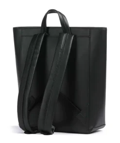 Venja Rucksack Lederimitat schwarz