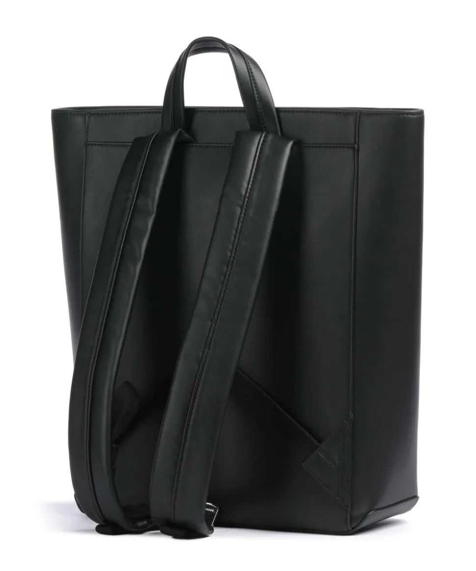 Venja Rucksack Lederimitat schwarz