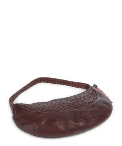 Venusweg 8 Beuteltasche genarbtes Leder dunkelbraun