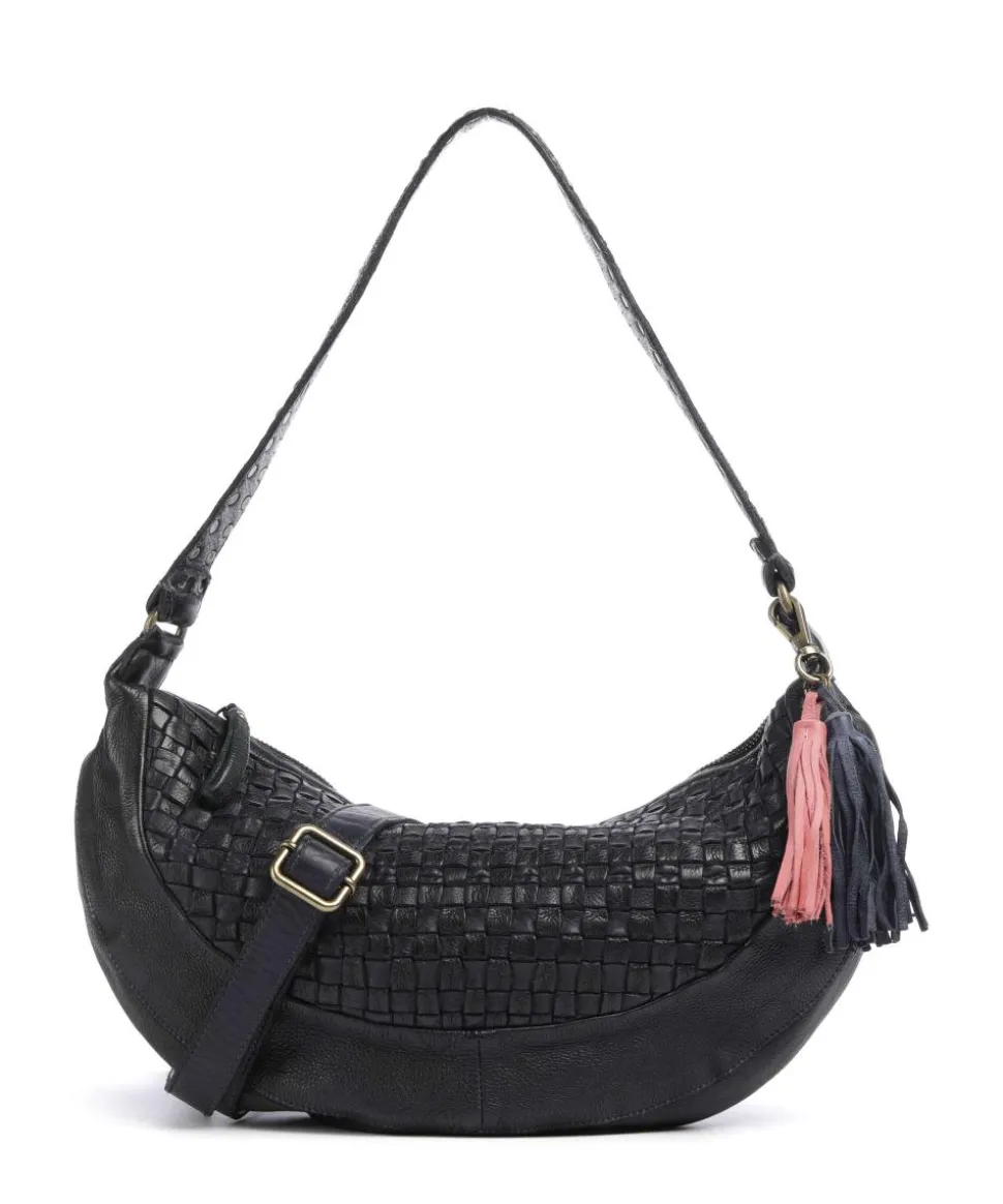 Venusweg 8 Beuteltasche genarbtes Leder navy