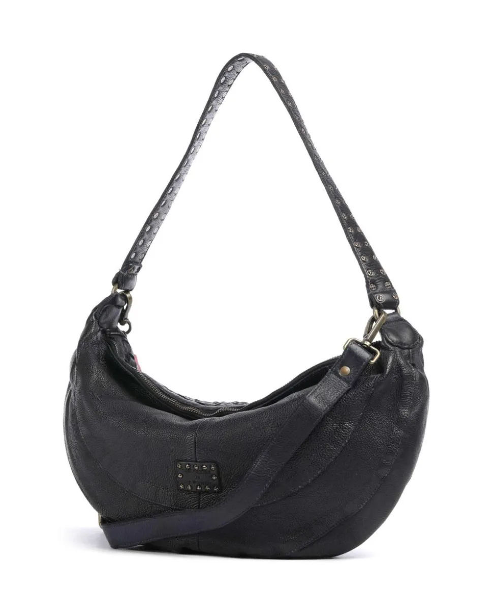 Venusweg 8 Beuteltasche genarbtes Leder navy