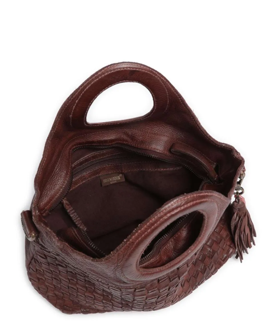 Venusweg 1 Handtasche genarbtes Rindsleder dunkelbraun