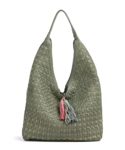 Venusweg 2 Schultertasche genarbtes Rindsleder grün