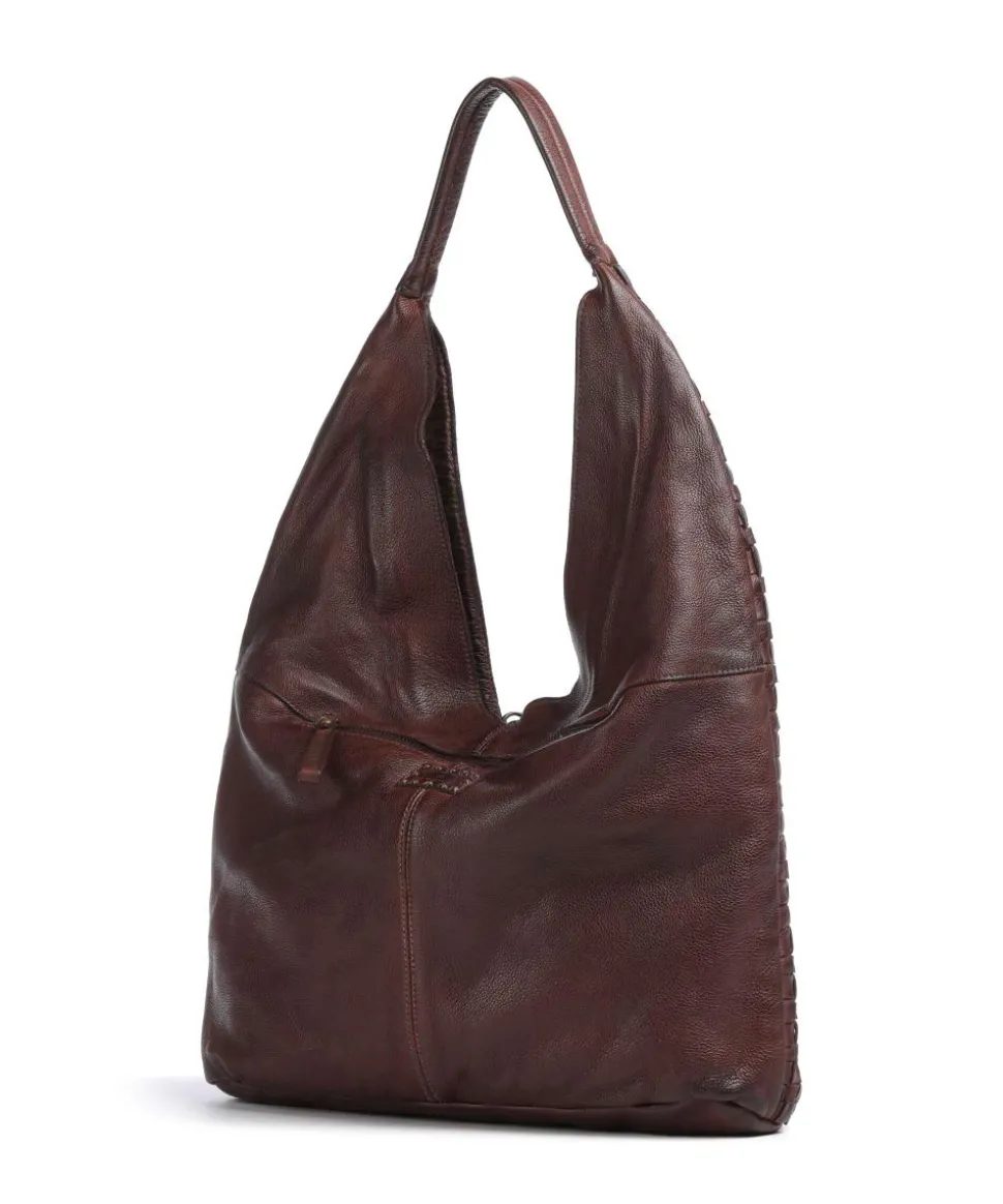 Venusweg 2 Schultertasche genarbtes Rindsleder dunkelbraun