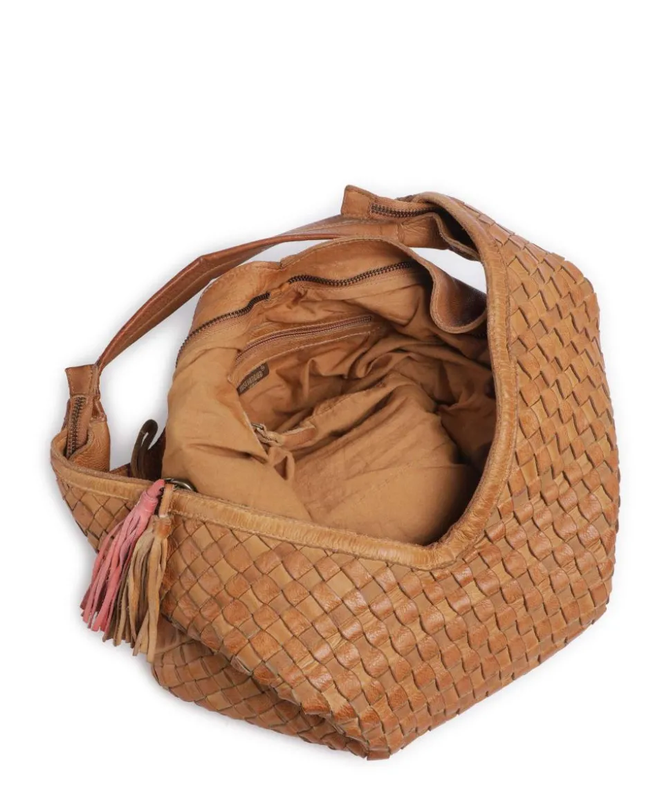 Venusweg 2 Schultertasche genarbtes Rindsleder braun