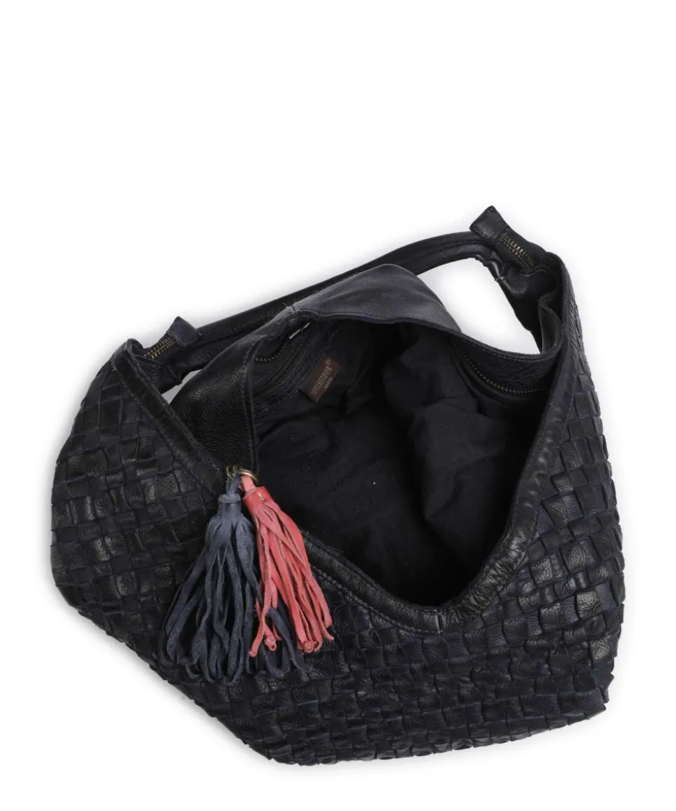 Venusweg 2 Schultertasche genarbtes Rindsleder navy