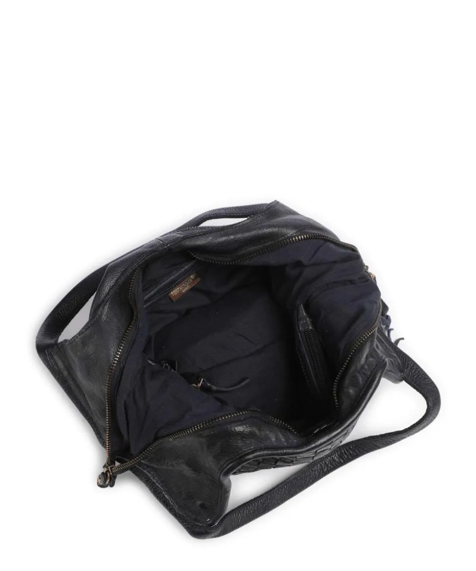 Venusweg 3 Shopper genarbtes Leder navy