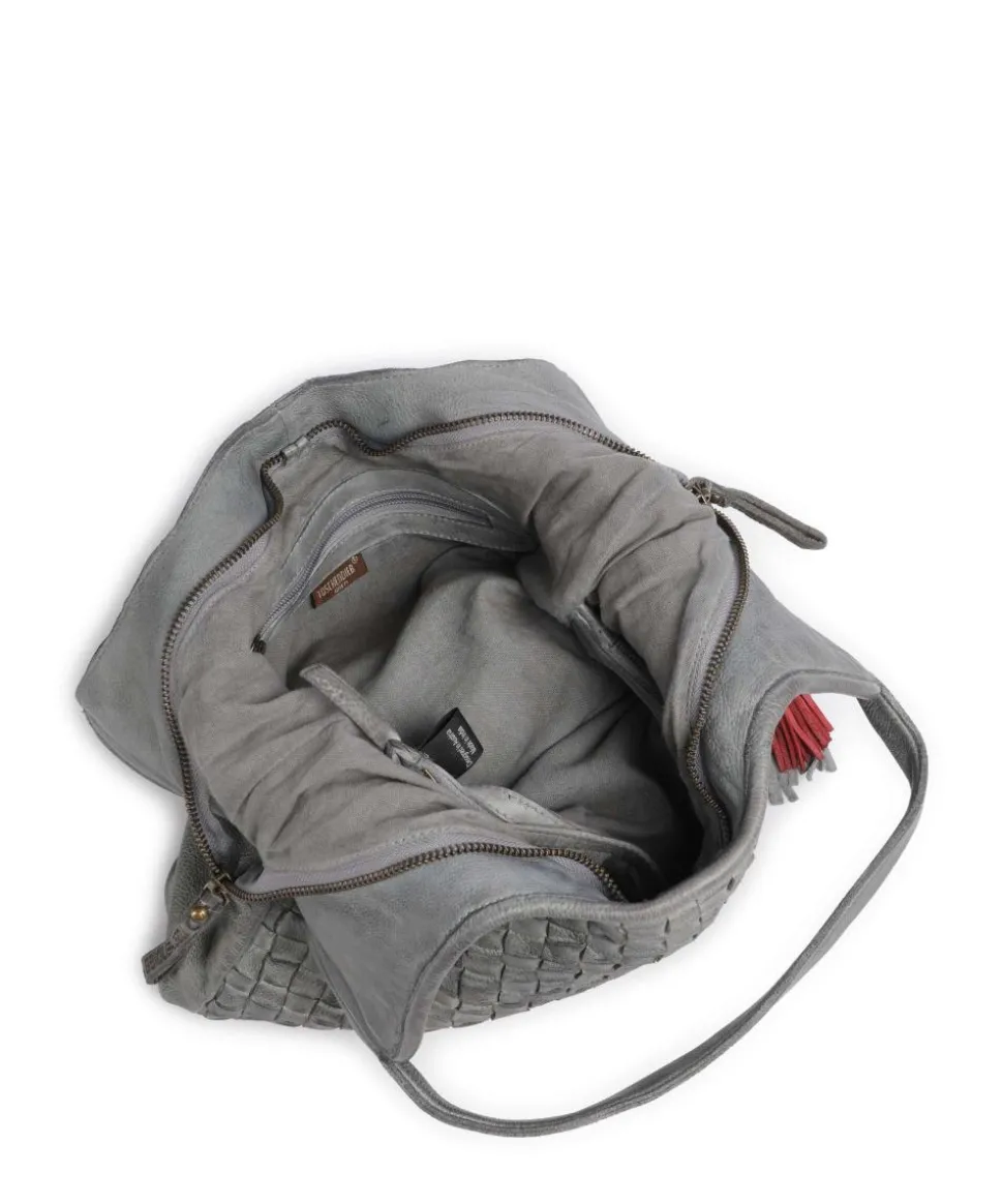 Venusweg 3 Shopper genarbtes Leder grau