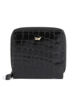 Verona Geldbörse geprägtes Kalbsleder schwarz