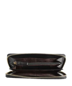 Verona Geldbörse geprägtes Kalbsleder schwarz