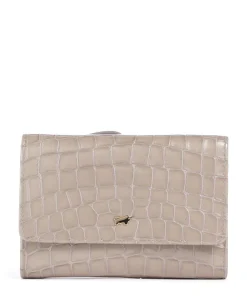 Verona Geldbörse geprägtes Kalbsleder beige