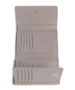 Verona Geldbörse geprägtes Kalbsleder beige