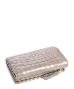 Verona Geldbörse geprägtes Kalbsleder beige