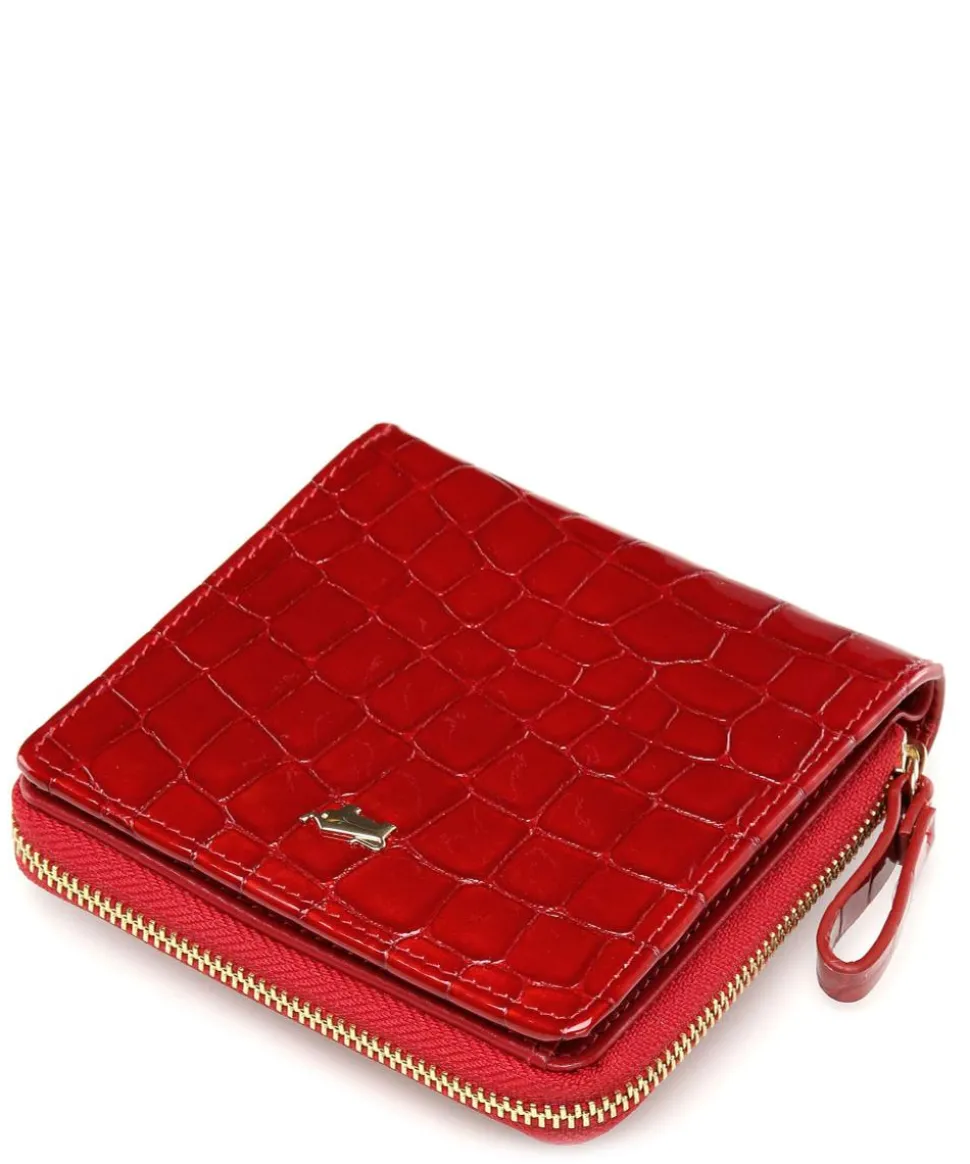 Verona Geldbörse geprägtes Kalbsleder rot