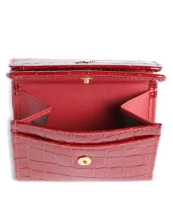 Verona Geldbörse geprägtes Kalbsleder rot