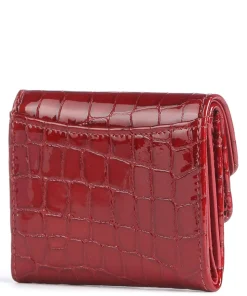 Verona Geldbörse geprägtes Kalbsleder rot
