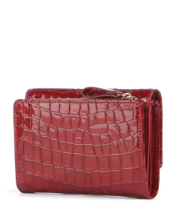 Verona Geldbörse geprägtes Kalbsleder rot