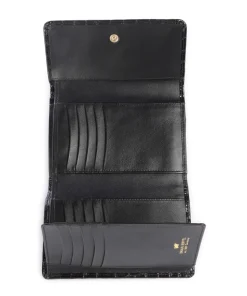 Verona Geldbörse geprägtes Kalbsleder schwarz