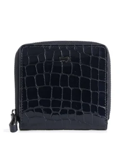 Verona Geldbörse geprägtes Kalbsleder navy