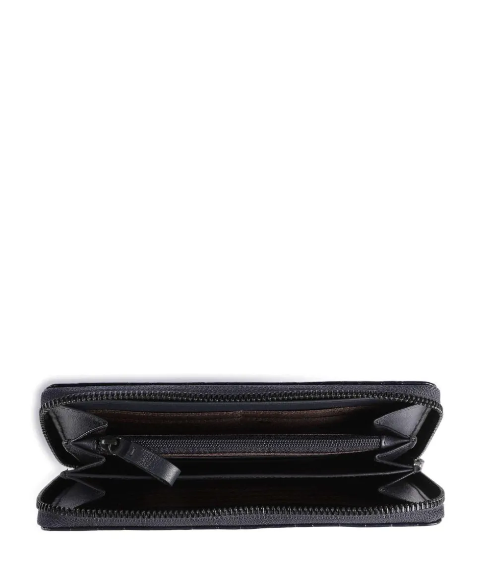 Verona Geldbörse geprägtes Kalbsleder dunkelblau