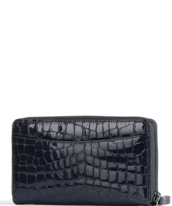 Verona Geldbörse geprägtes Kalbsleder dunkelblau