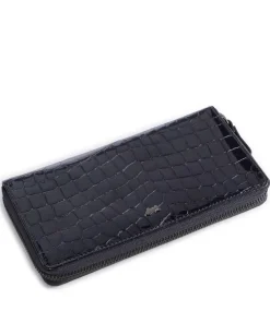 Verona Geldbörse geprägtes Kalbsleder dunkelblau