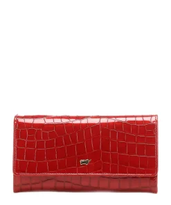 Verona Geldbörse geprägtes Kalbsleder rot