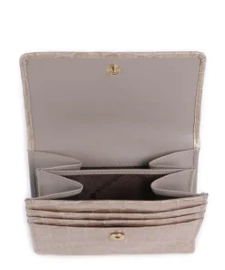 Verona Geldbörse geprägtes Kalbsleder beige