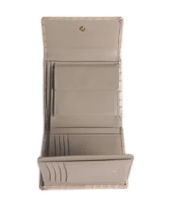 Verona Geldbörse geprägtes Kalbsleder beige